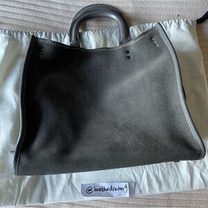 Coach Rogue 30 Gray Suede